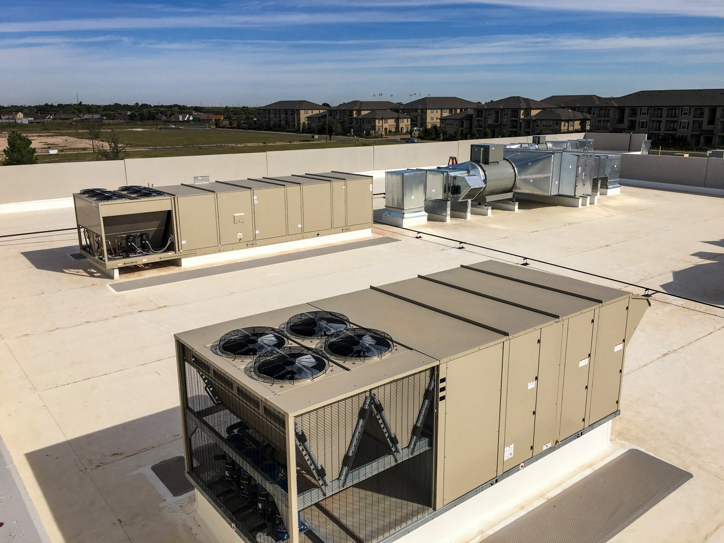 Make-Up Air Unit on a recirculation ventilation system